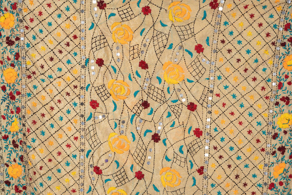 Chanderi Handwork Embroidery PomPom Dupatta