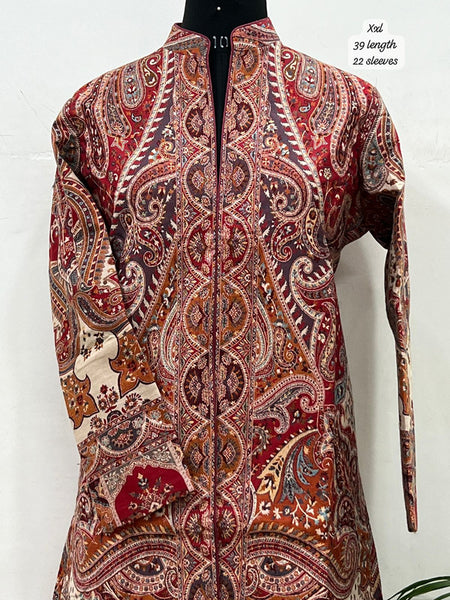 Kashmiri Pashmina Handwork Long Jacket