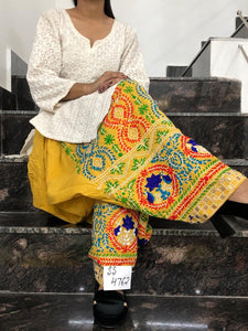 Phulkari Handwork Embroidery Cotton Salwar